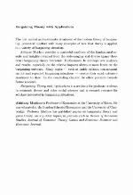 Bargaining Theory with Applications