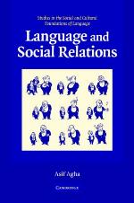 Language and Social Relations