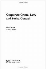 Corporate Crime, Law, and Social Control