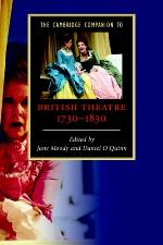 The Cambridge Companion to British Theatre, 1730-1830