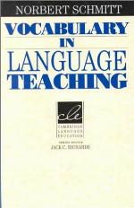 Vocabulary in Language Teaching