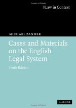 Cases and Materials on the English Legal System