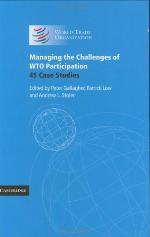 Managing the Challenges of WTO Participation