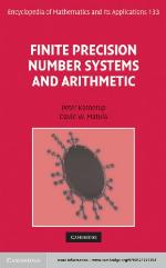 Finite Precision Number Systems and Arithmetic
