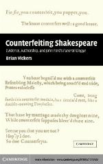 Counterfeiting' Shakespeare
