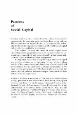 Patterns of Social Capital