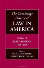 The Cambridge History of Law in America, Volume 1