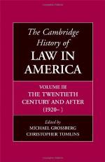 The Cambridge History of Law in America, Volume 3