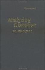 Analyzing Grammar