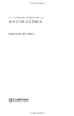 The Cambridge Companion to Martin Luther