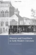 Rhetoric and Courtliness in Early Modern Literature