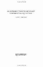 An Introduction to Ordinary Differential Equations