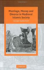 Marriage, Money and Divorce in Medieval Islamic Society