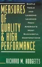 Measures of Quality &amp; High Performance
