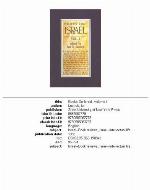 Books on Israel. Vol. I