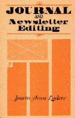 Journal and newsletter editing