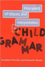 Principle B, VP Ellipsis, and Interpretation in Child Grammar