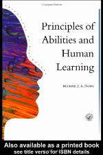 Principles of abilities and human learning