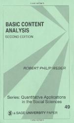 Basic content analysis