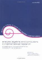 Analysis, algebra, and computers in mathematical research : proceedings of the Twenty-first Nordic Congress of Mathematicians
