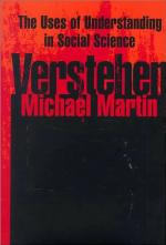 Verstehen : the uses of understanding in social science