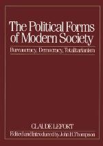 The political forms of modern society : bureaucracy, democracy, totalitarianism