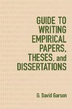 Guide to writing empirical papers, theses, and dissertations