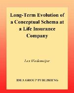 Long-term evolution of a conceptual schema at a life insurance company