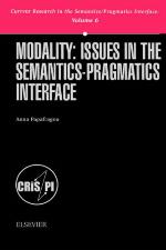Modality: Issues in the Semantics-Pragmatics Interface.