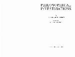 Philosophical investigations