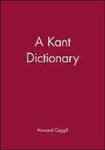 A Kant Dictionary