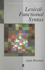 Lexical-Functional Syntax