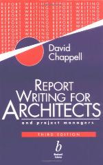Report Writing for Architects and Project Managers