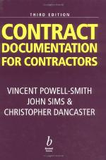 Contract Documentation For Contractors