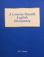 A Concise Nuxalk-English Dictionary (Canadian Museum of Civilization Mercury Series)