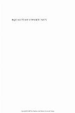 Equality of Opportunity