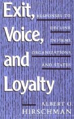 Exit, Voice, and Loyalty