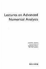 Lectures on Advanced Numerical