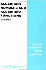 Algebraic Numbers And Algebraic Functions