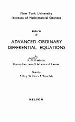 Advanced Ordinary Differential