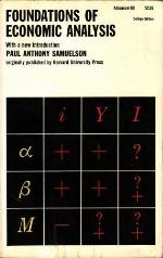 Foundations of Economic Analysis