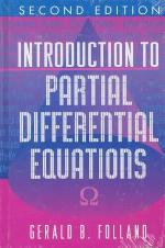 Introduction to Partial Differential Equations