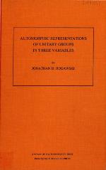 Automorphic Representation of Unitary Groups in Three Variables. (Am-123), Volume 123