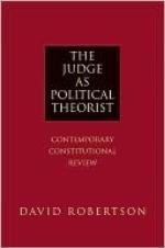 The Judge as Political Theorist