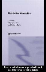Rethinking Linguistics
