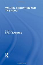 Values, Education, And The Adult
