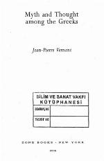 Myth and Thought Among the Greeks