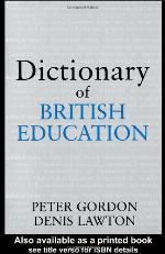 Dictionary of British Education