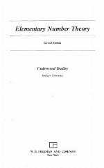 Elementary Number Theory