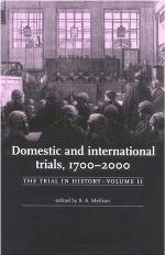 Domestic and International Trials 1700 to 2000